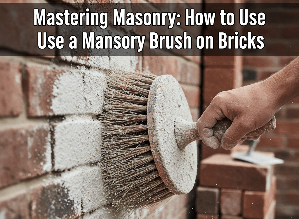 Mastering Masonry: How to Use a Masonry Brush on Bricks