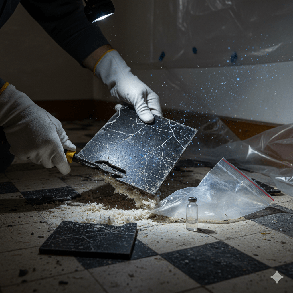 Detect Asbestos in Floor Tiles